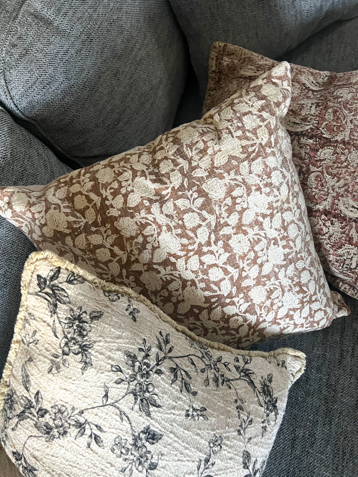 Aria Hand Block Print Cushion Covers