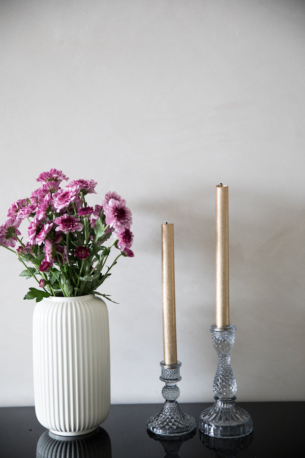 Grey Vintage Candle Stand Set