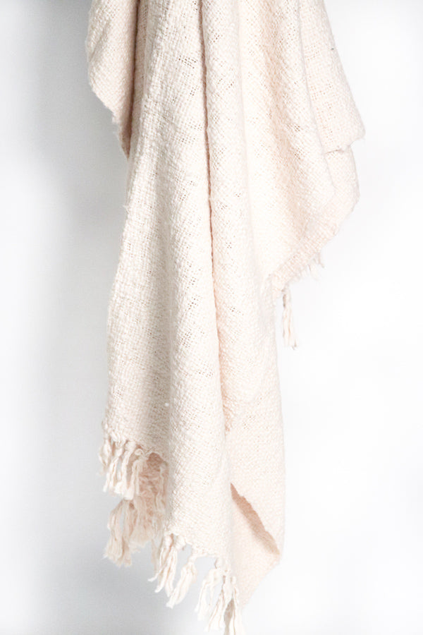 Textured Oxford throw blanket