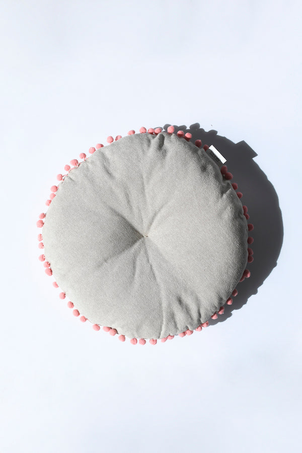 Embroidered Peacock Cushion