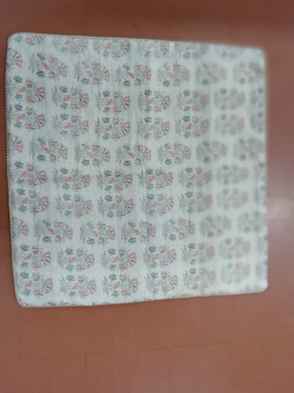 Floral Block Print Cushion Covers