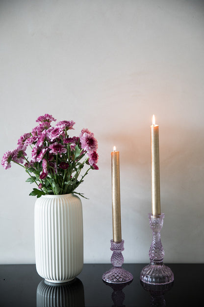 Lavender Vintage Candle Stand Set