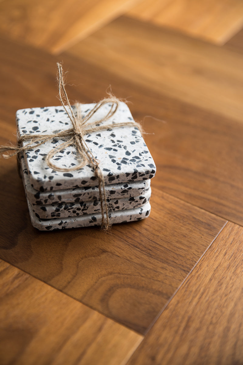 Terrazzo Cube Coasters (Set of 4)