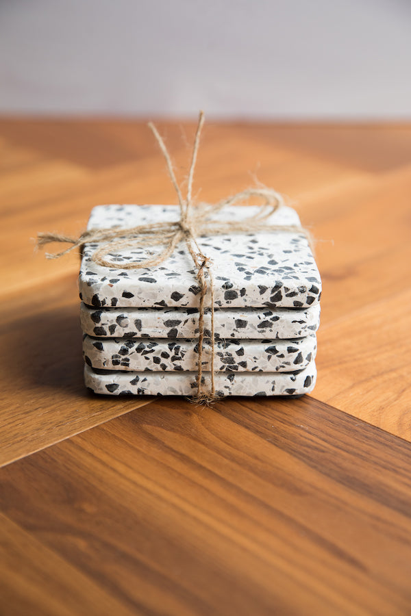 Terrazzo Cube Coasters (Set of 4)