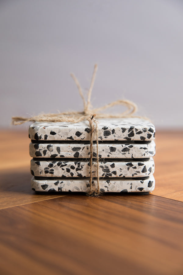 Terrazzo Cube Coasters (Set of 4)