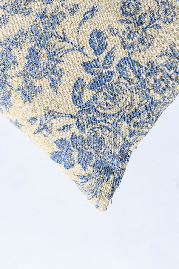 Blue Pottery Pillow Cover