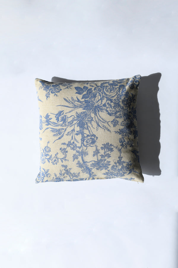 Blue Pottery Pillow Cover